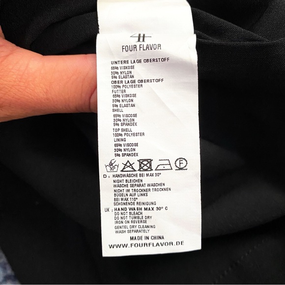 🖤 4F FOUR FLAVOR BLACK LACE SEQUIN PEPLUM BODYCON EVENING DRESS! - Picture 13 of 16